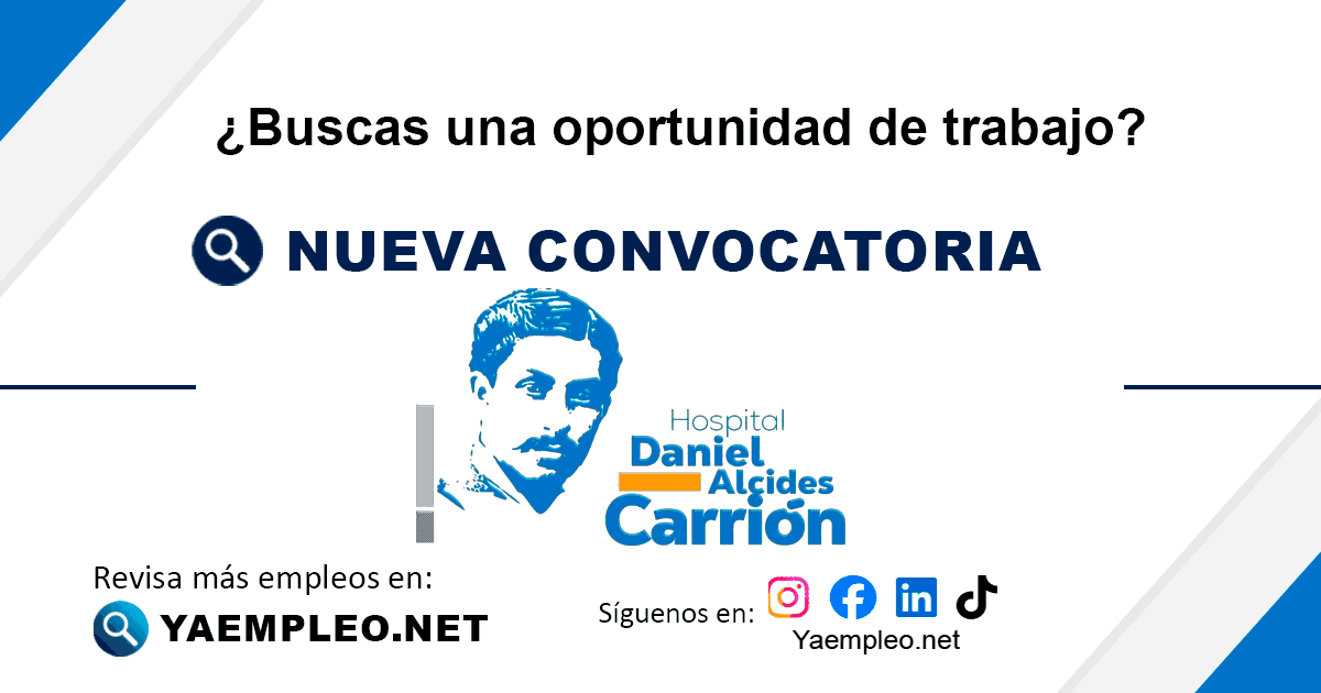 Convocatoria Hospital Regional Daniel Alcides Carrión
