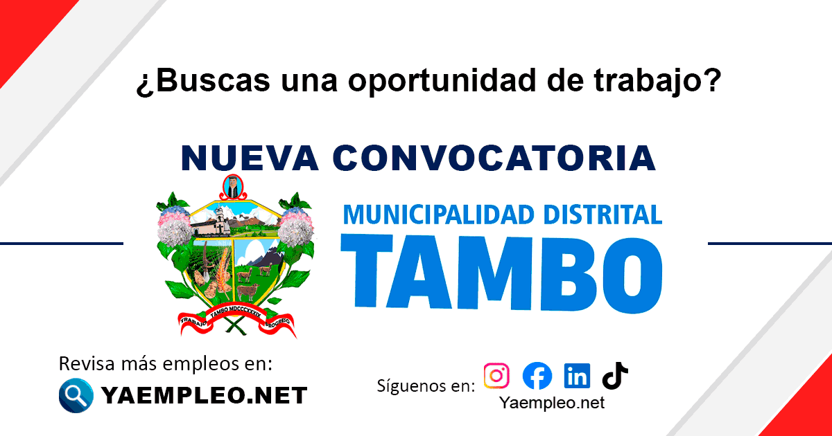 Municipalidad Distrital de Tambo - La Mar