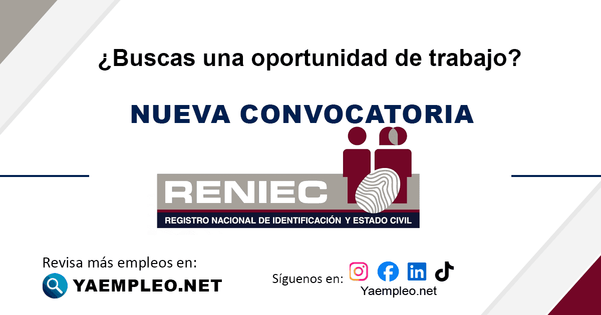 Registro Nacional de Identificación y Estado Civil - RENIEC