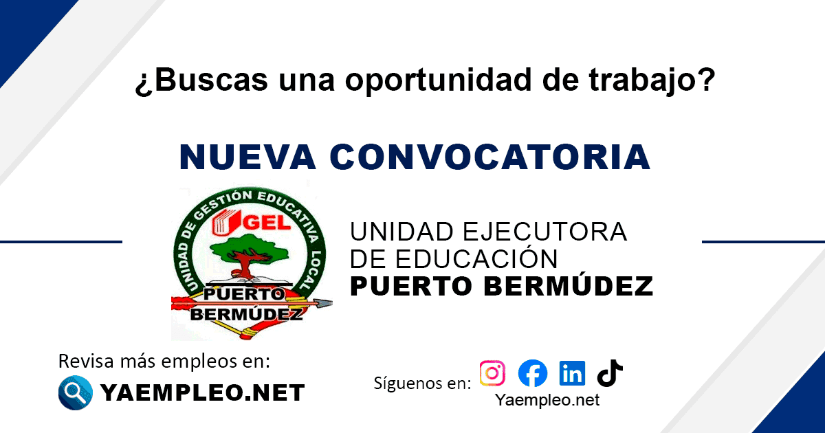 Ugel Puerto bermudez.