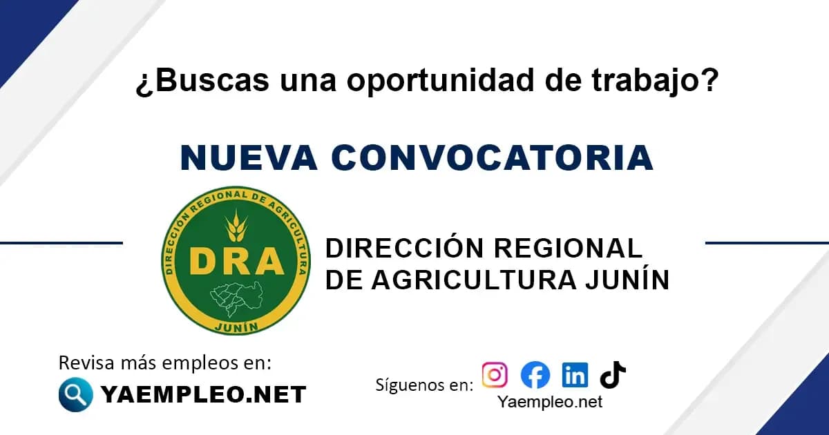 Dirección Regional de Agricultura Junín