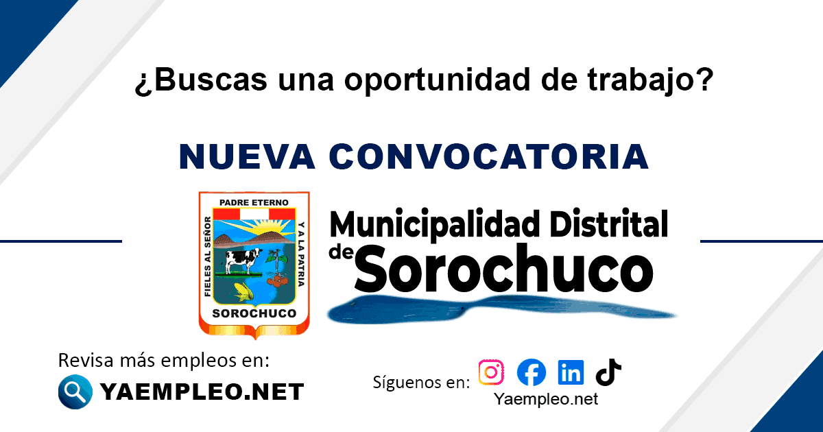 MUNICIPALIDAD DE SOROCHUCO
